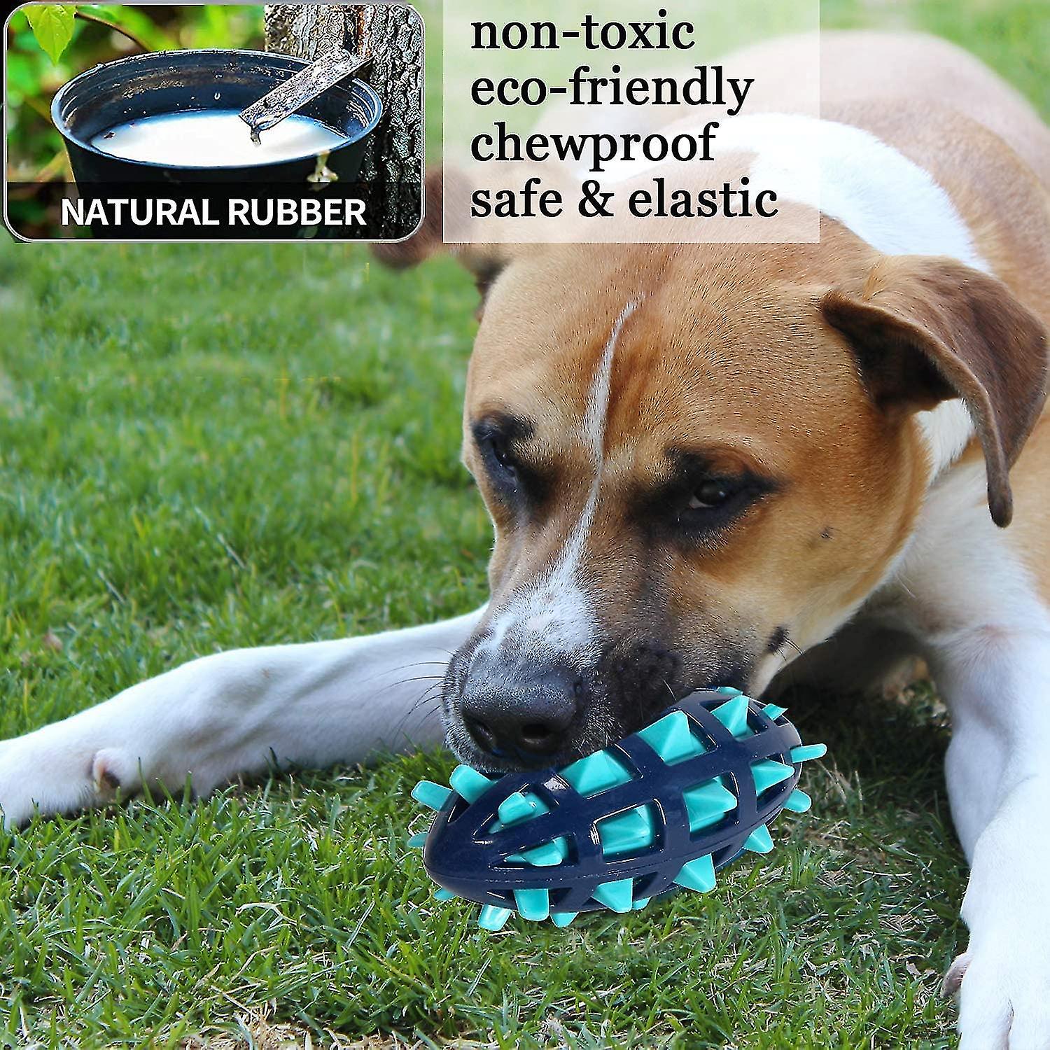 Chew Toys For Heilwiy Aggressive Dogs， Indestructible， Interactive Natural Rubber Gift