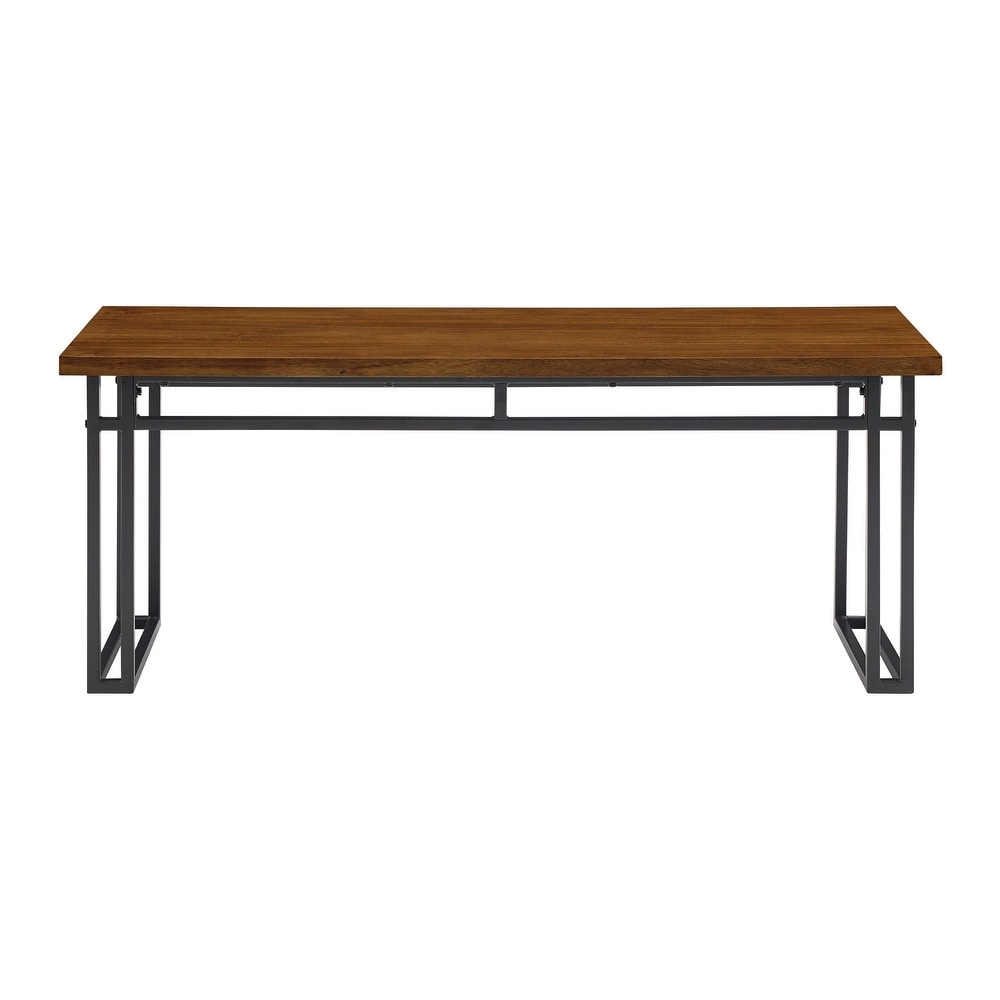 Middlebrook 44 inch Modern Metal Leg Dining Bench