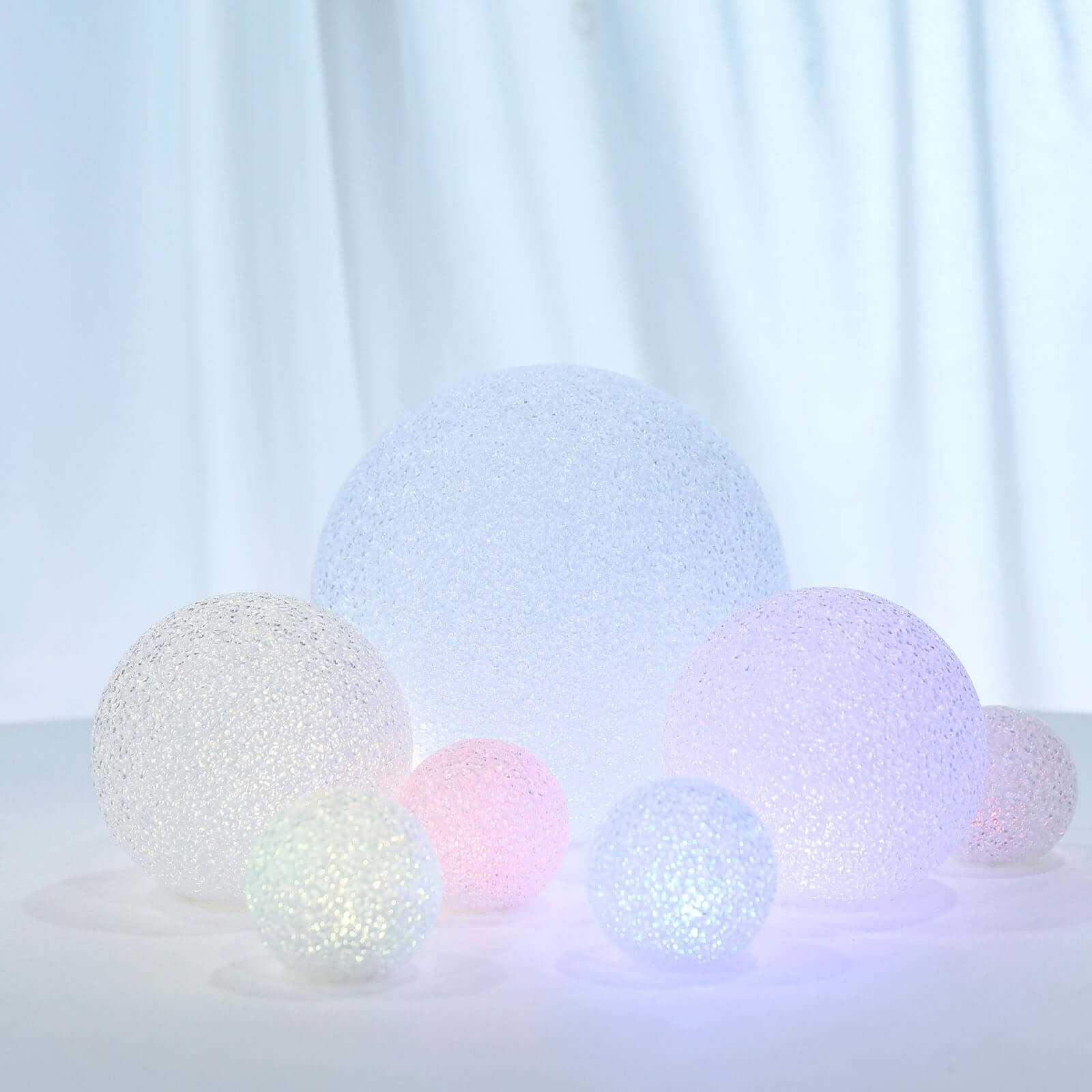 Color Changing LED Ball Light Centerpiece, Battery Operated Light Globe 10