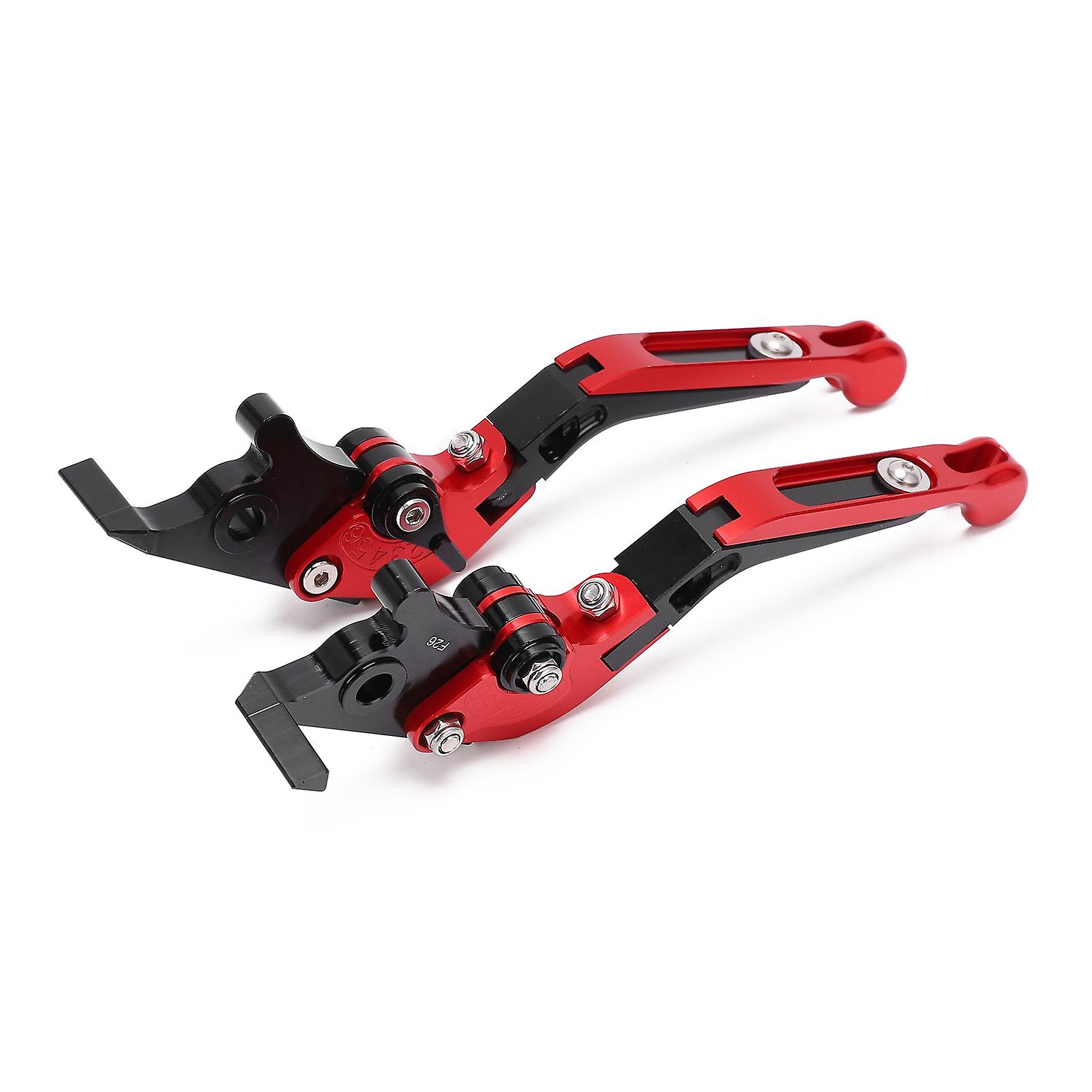 2 Pcs Motorcycle Left Right Brake Levers Motorcycle Modification Accessories Pit Dirt Motocross Parts Replacement For Yamaha Nmax 155 20152021red