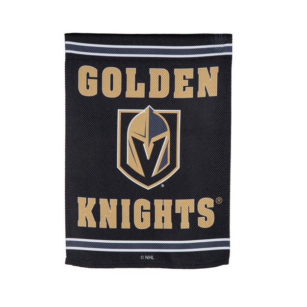 Embossed Suede Flag Gdn Size Vegas Golden Knights