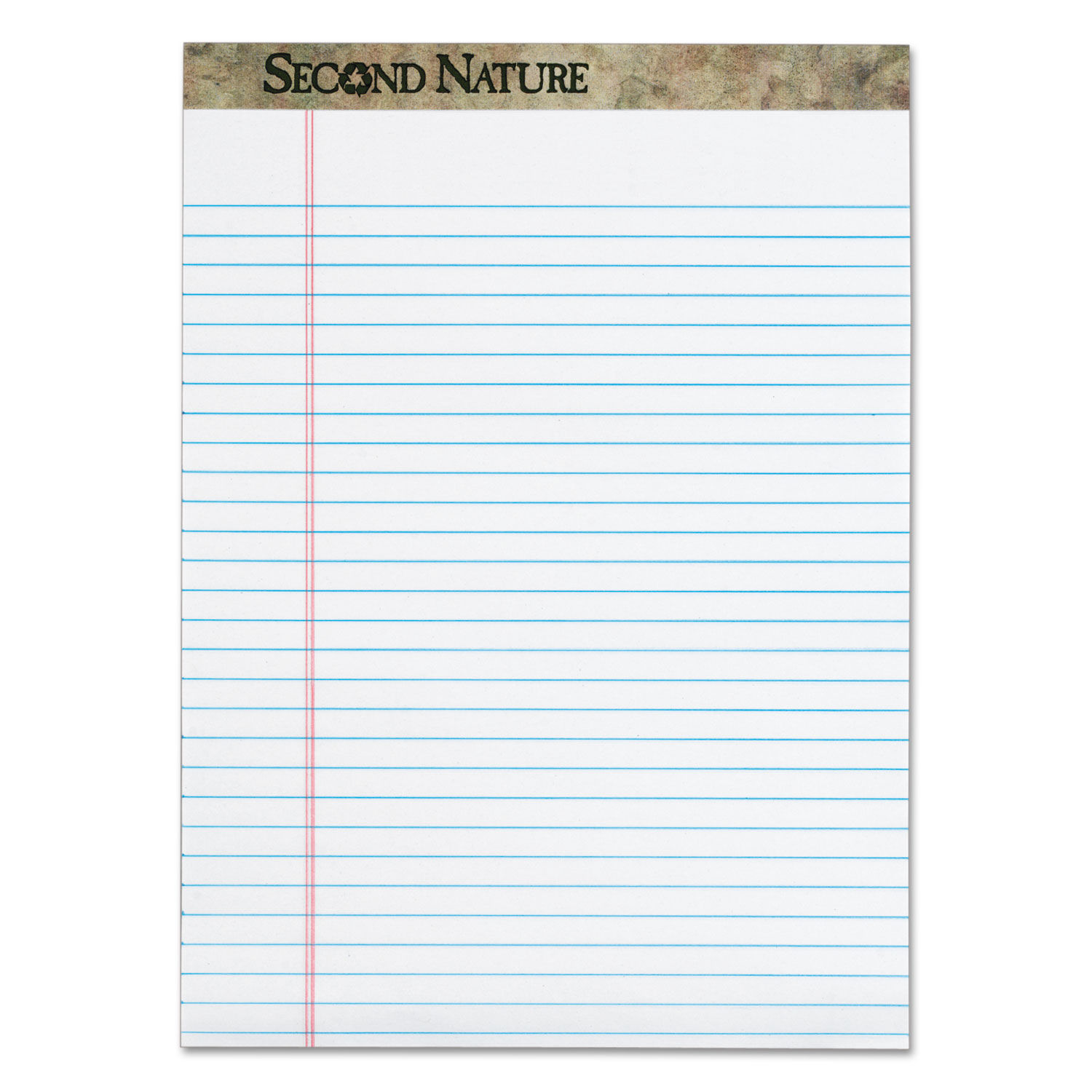 Second Nature Recycled Ruled Pads by TOPSandtrade; TOP74880