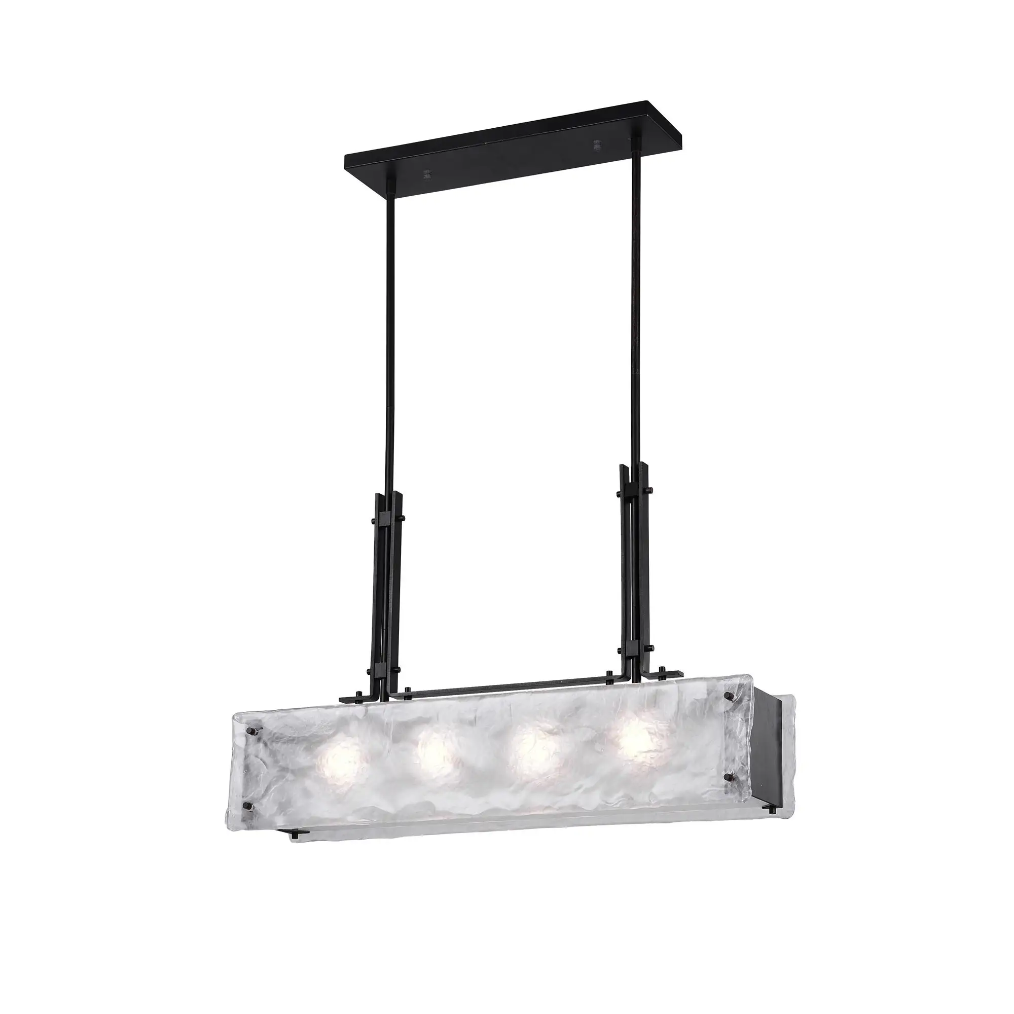 Assunta 4 Light Chandelier With Black Finish
