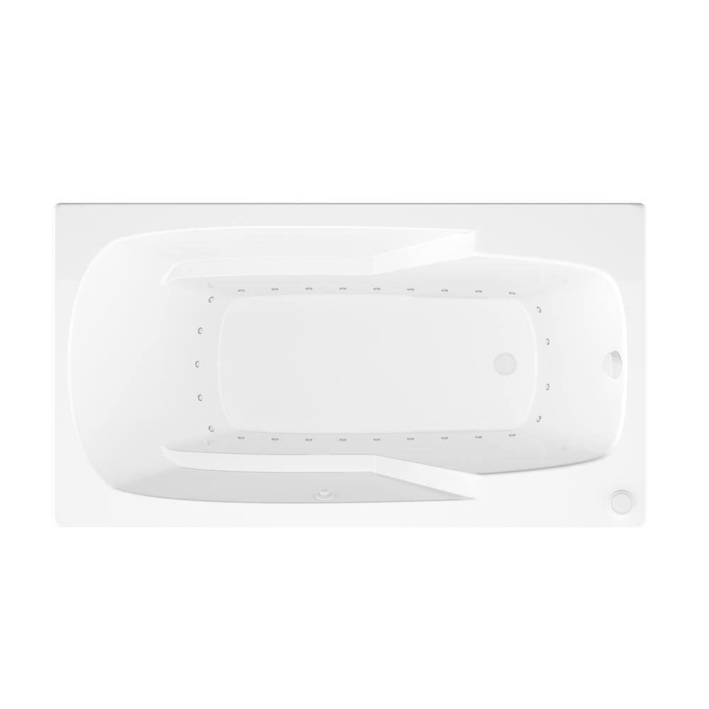 Universal Tubs Coral 59 in. Rectangular Drop-in Air Bath Tub in White HD3260EAR