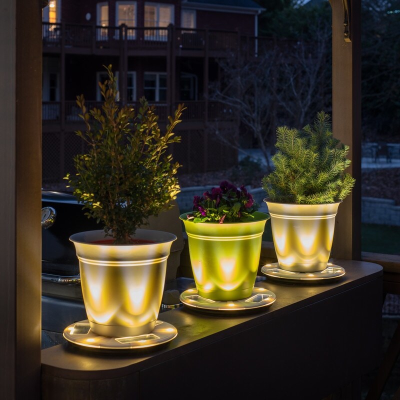 Solar Uplight Planter Base