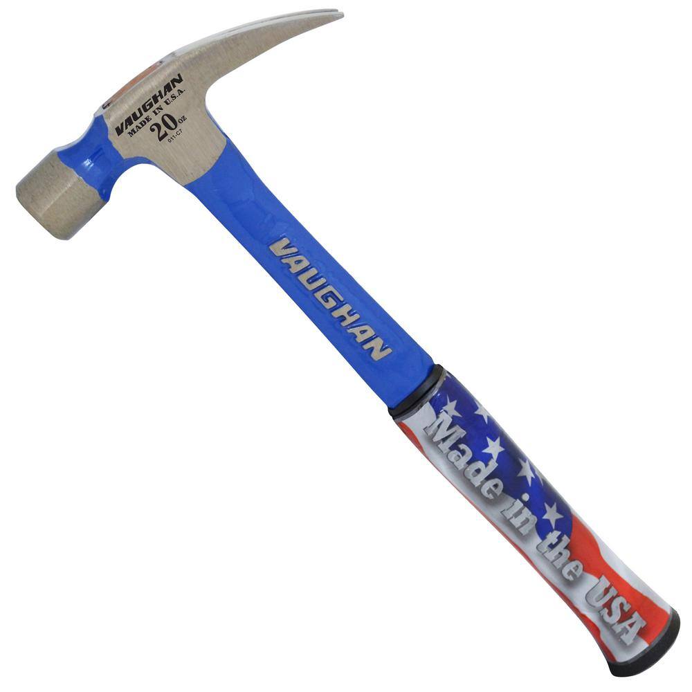 Vaughan 20 oz.. Smooth Face Solid Steel Rip Hammer 14 In steel handle R999