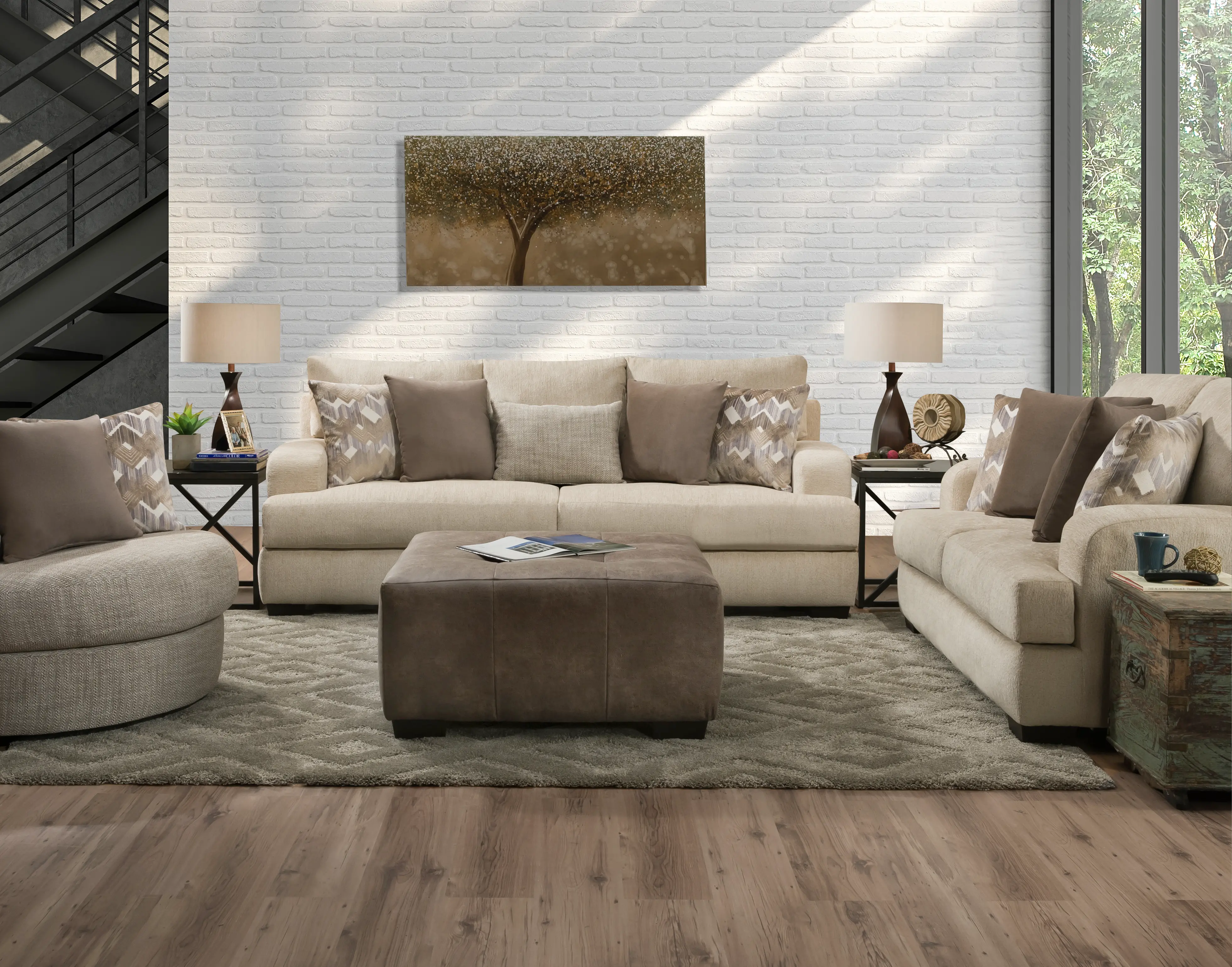 Rally Beige Loveseat