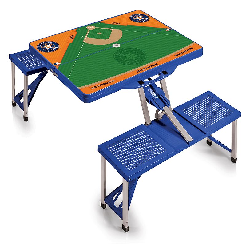 Picnic Time Houston Astros Portable Picnic Table with Field Design