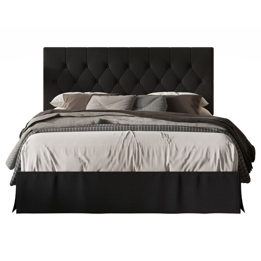 Zachary Tufted Upholstered Platform Bed