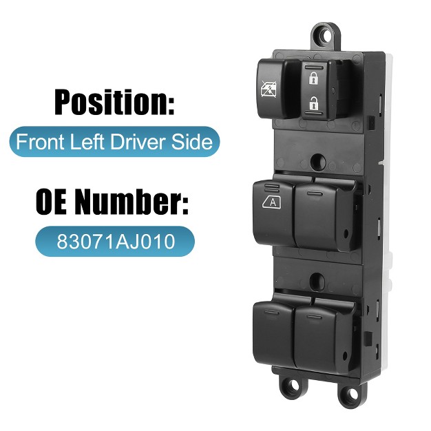 Unique Bargains Front Left Driver Side Power Window Master Control Switch 83071aj010 Replacement For Subaru Outback Legacy 2010 2011 2012