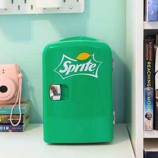 Sprite Coca-Cola Sprite 4L Portable CoolerWarmer Personal Travel Fridge with 12V and AC Cords Green SP04