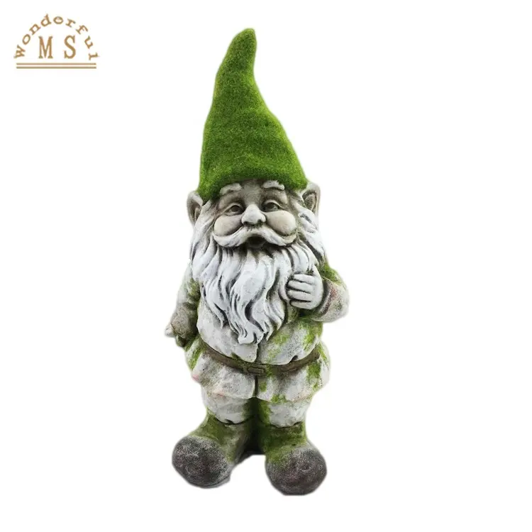 Garden Light standing Design Resin Garden Dwarf Figure  Spring Garden Decoration gnome Solar Light Garden Landscape dwarf statue