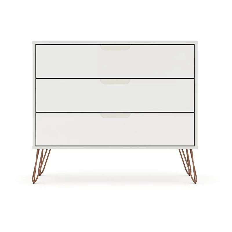 MANHATTAN COMFORT Rockefeller 3-Drawer Dresser