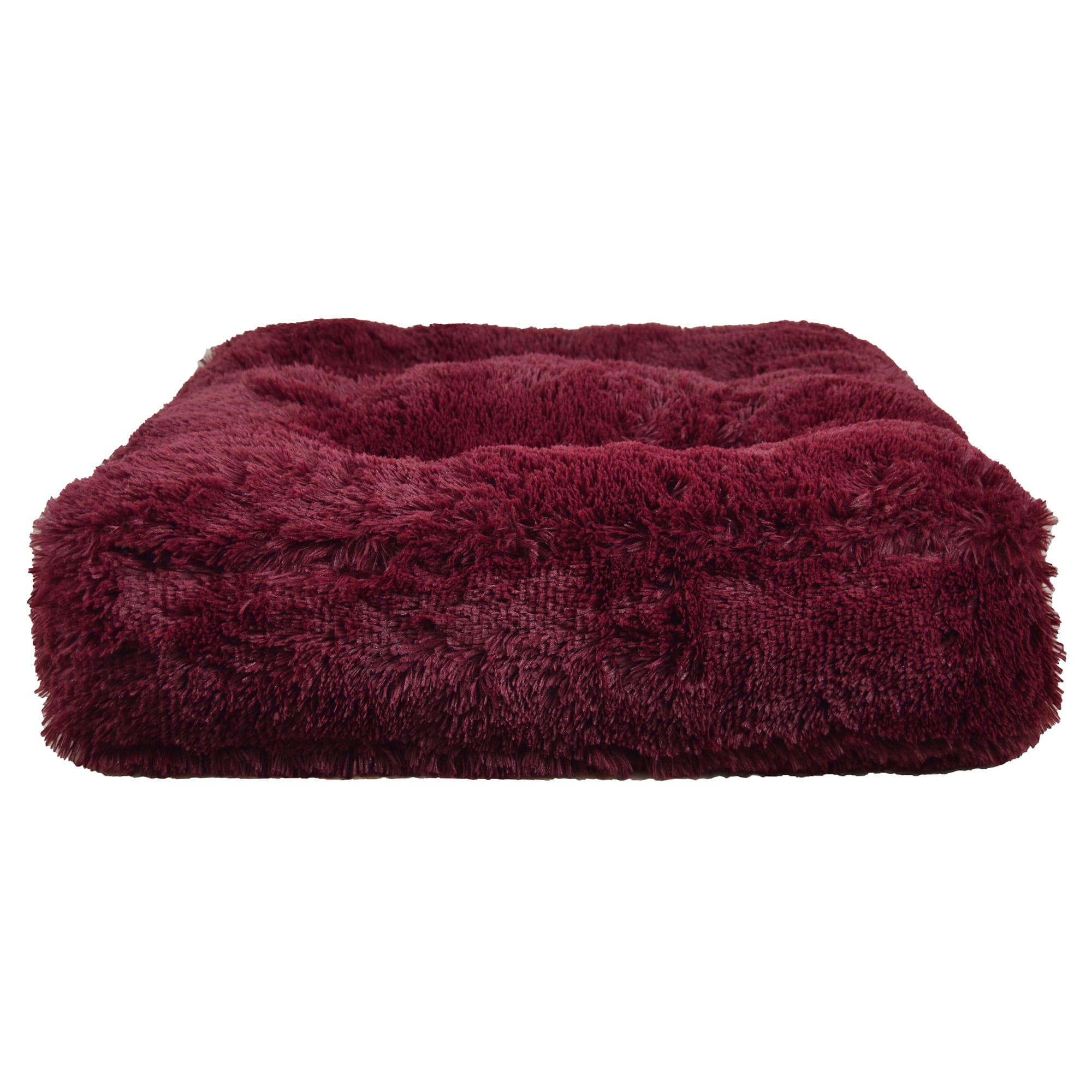 Bessie and Barnie Rosewood Luxury Extra Plush Faux Fur Rectangle Dog Bed， 28