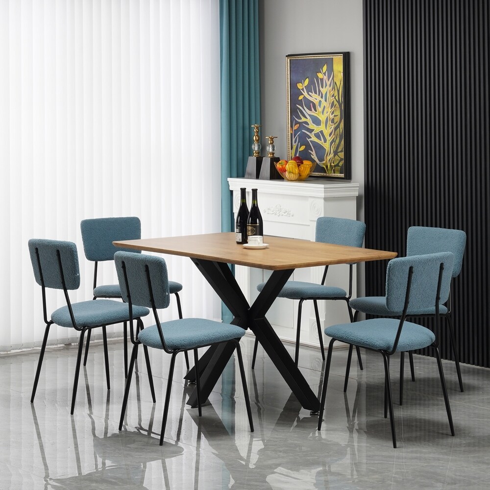 Modern Comfortable Dining Room Chairs Set of 6