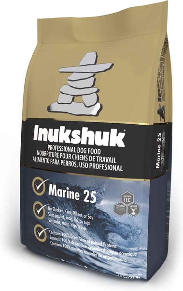 Inukshuk Professional Performance Marine 25 Dry Dog Food， 33-lb bag