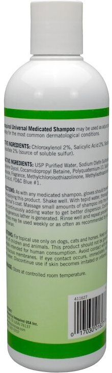 Vetoquinol Universal Medicated Shampoo for Dogs and Cats