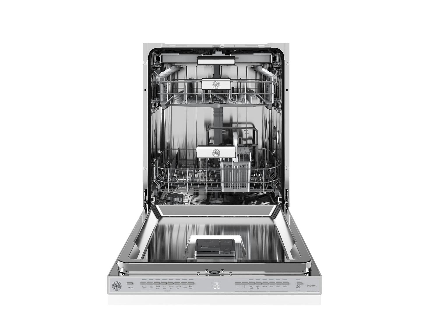 Bertazzoni DW24T3IPT 24 Inch Dishwasher Tall Tub Panel Ready, 16 Place Settings, 39 Db, 8 Wash Cycles Panel Ready