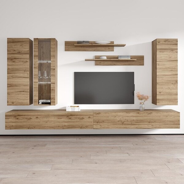 Fly EF4 30TV Wall Mounted Floating Modern Entertainment Center