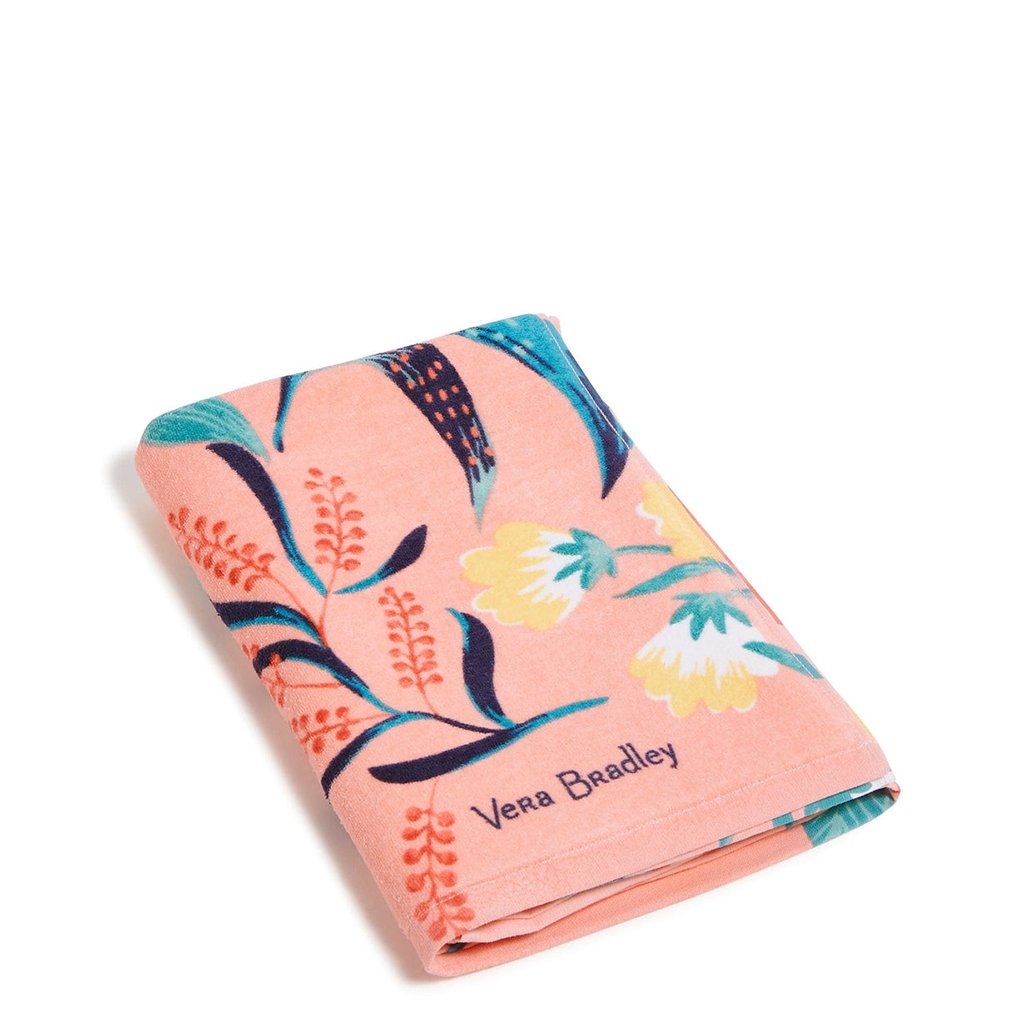 Vera Bradley  Dorm Towel in Paradise Bright Coral