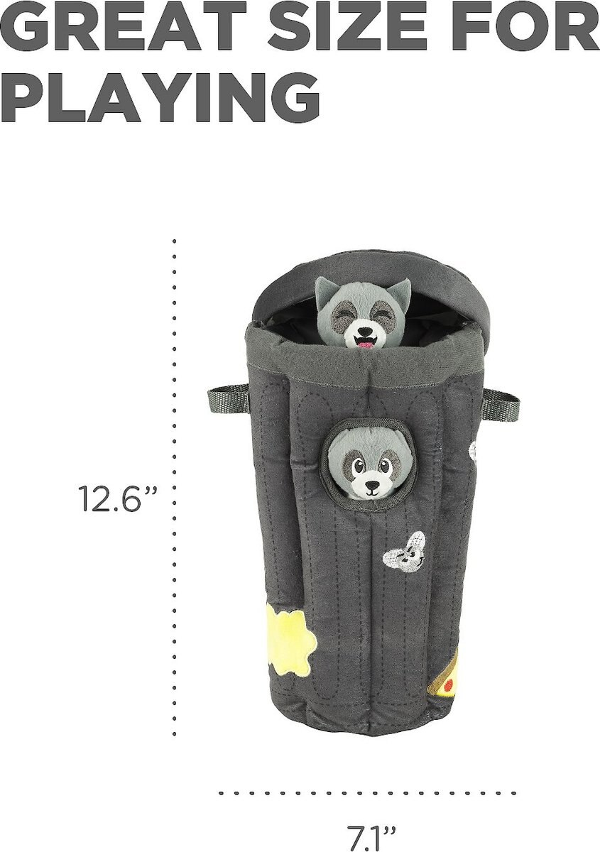 Outward Hound Hide A Raccoon Puzzle Plush Dog Toy