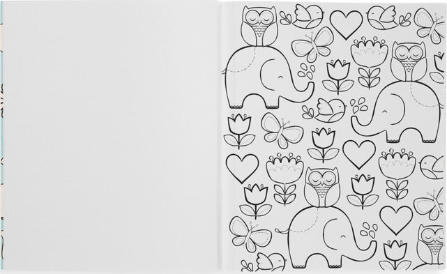 Color-in Little Cozy Critters