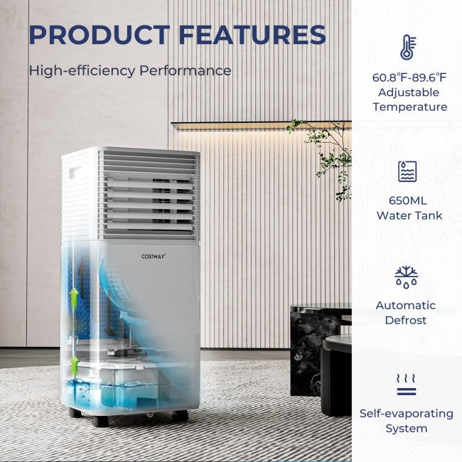 8000 BTU 3-in-1 Air Cooler with Dehumidifier and Fan Mode