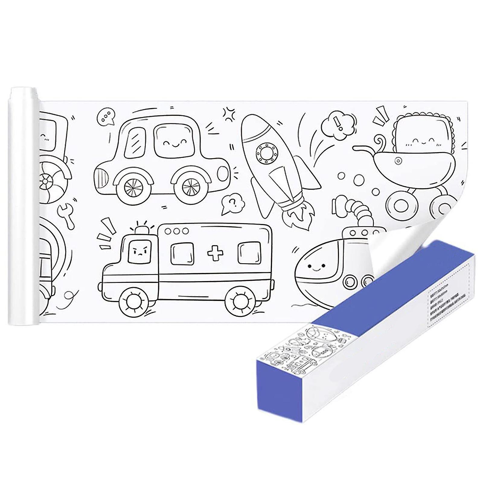 Children's Drawing Roll Diy Sticky Color Filling Paper Early Educational Toys
