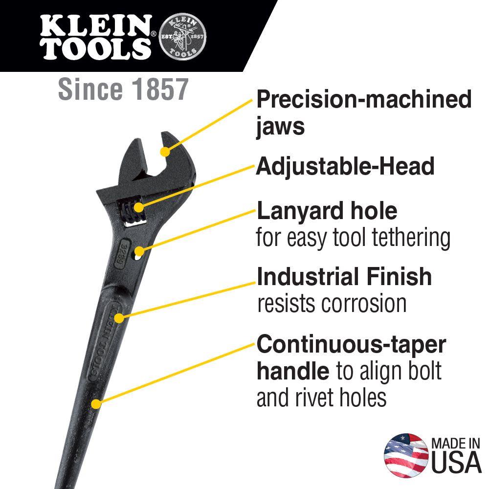 16 Adj.-Head Construction Wrench ;