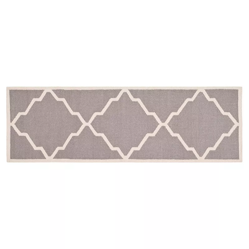 Safavieh Dhurries Jagged Diamond Handwoven Flatweave Wool Rug