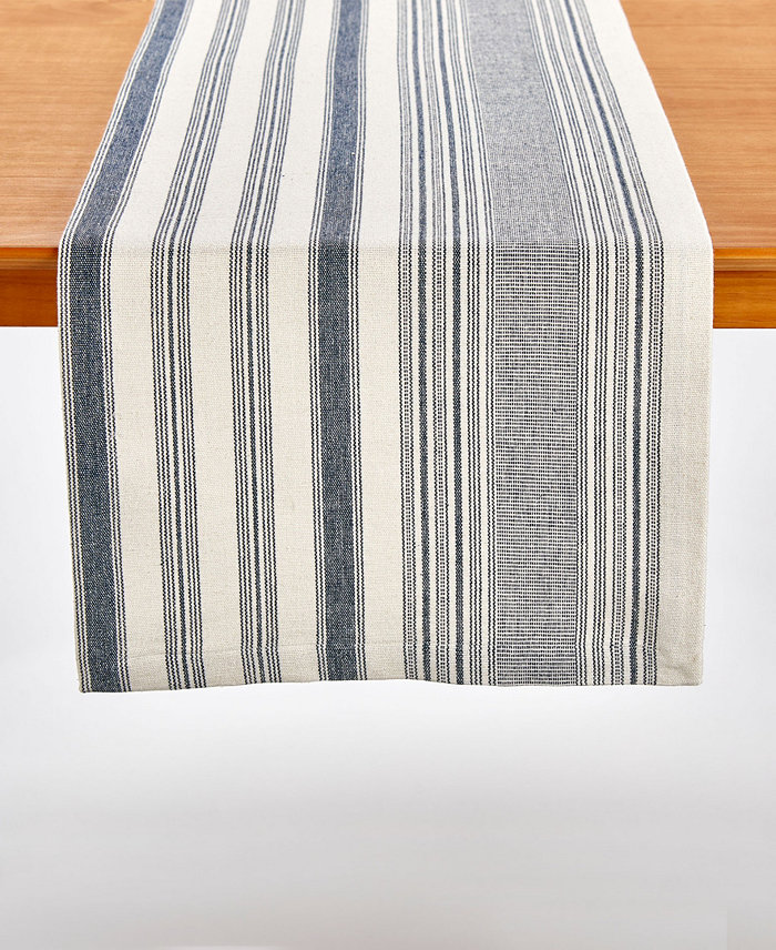 Tableau Hammond Woven Stripe Table Runner 72 x 14