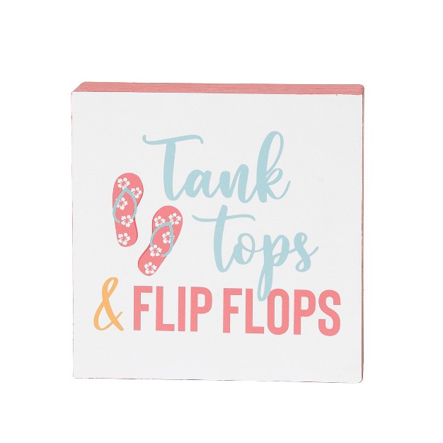 C amp f Home Tank Tops amp flip Flops Shelf Block