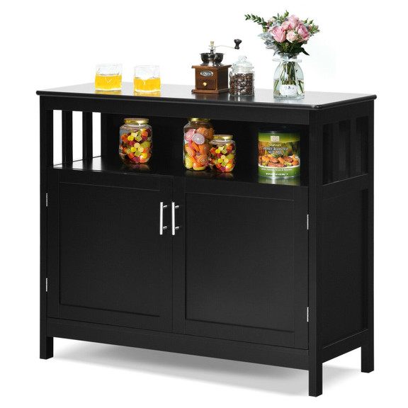 Costway 80273651 Kitchen Buffet Server Sideboard S...