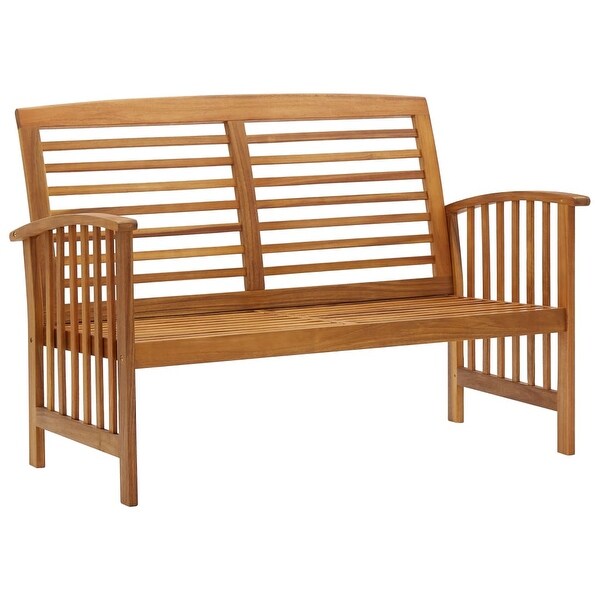 3 Piece Patio Lounge Set Solid Acacia Wood