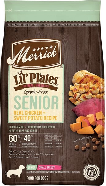 Merrick Lil' Plates Grain-Free Real Chicken and Sweet Potato Senior Dry Dog Food