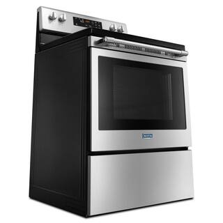 Maytag 5.3 cu. ft. Electric Range with Shatter-Resistant Cooktop in Fingerprint Resistant Stainless Steel MER6600FZ