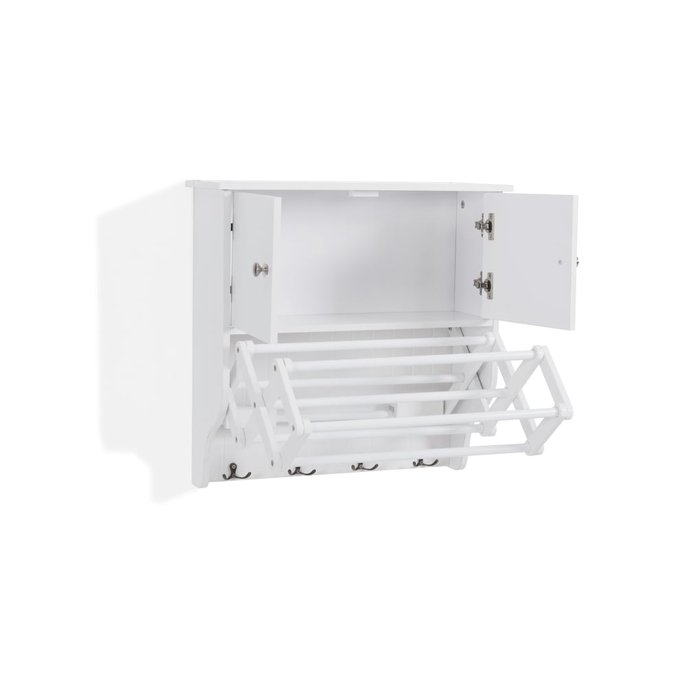 Danya B. Accordion Drying Rack with Cabinet