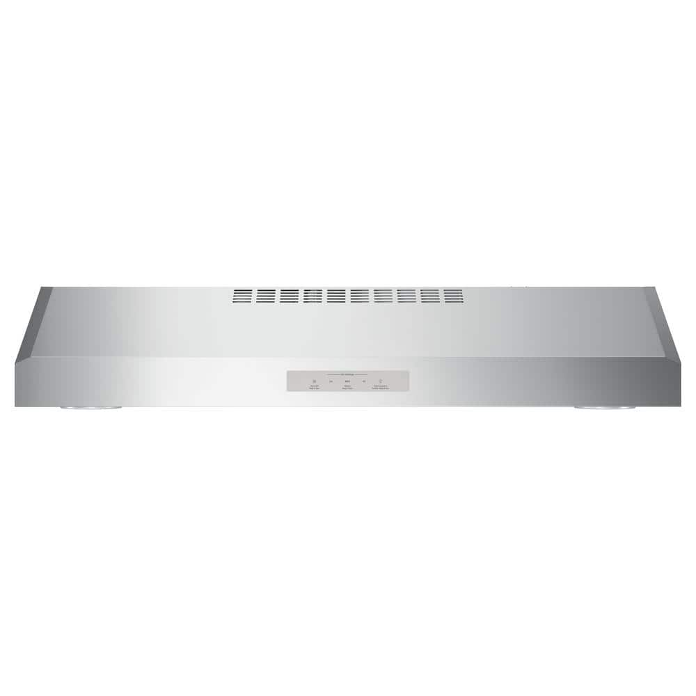 GE Profile Profile 30 in Over the Range Convertible Range Hood with LED Light in Stainless Steel