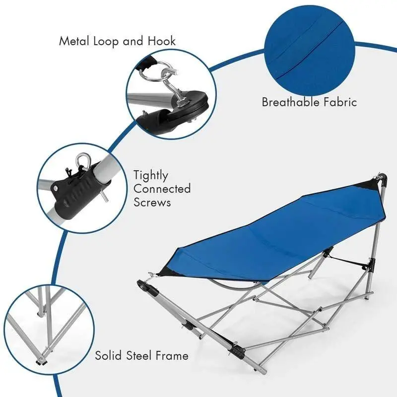 Portable Hammock Camping Bed with Carry Bag