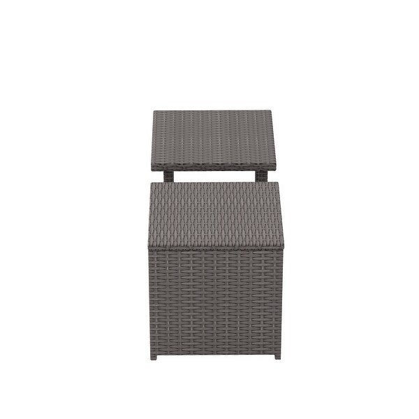 Polytrends Merrick Wicker Rattan Table (Set of 2)