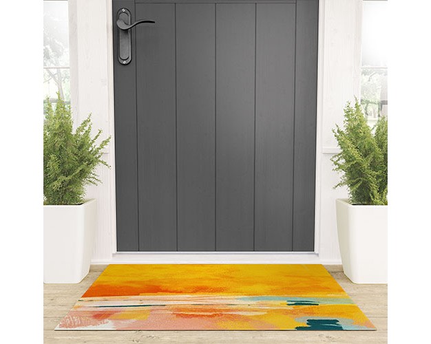 Lunetricotee Sunny Landscape Looped Vinyl Welcome Mat Society6