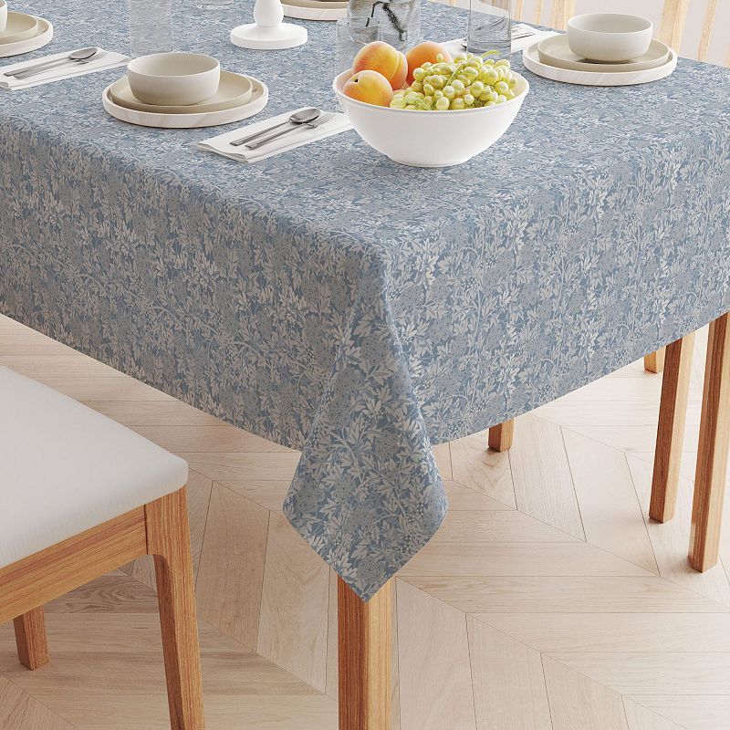 Rectangular Tablecloth， 100% Cotton， 52x104， Floral 66