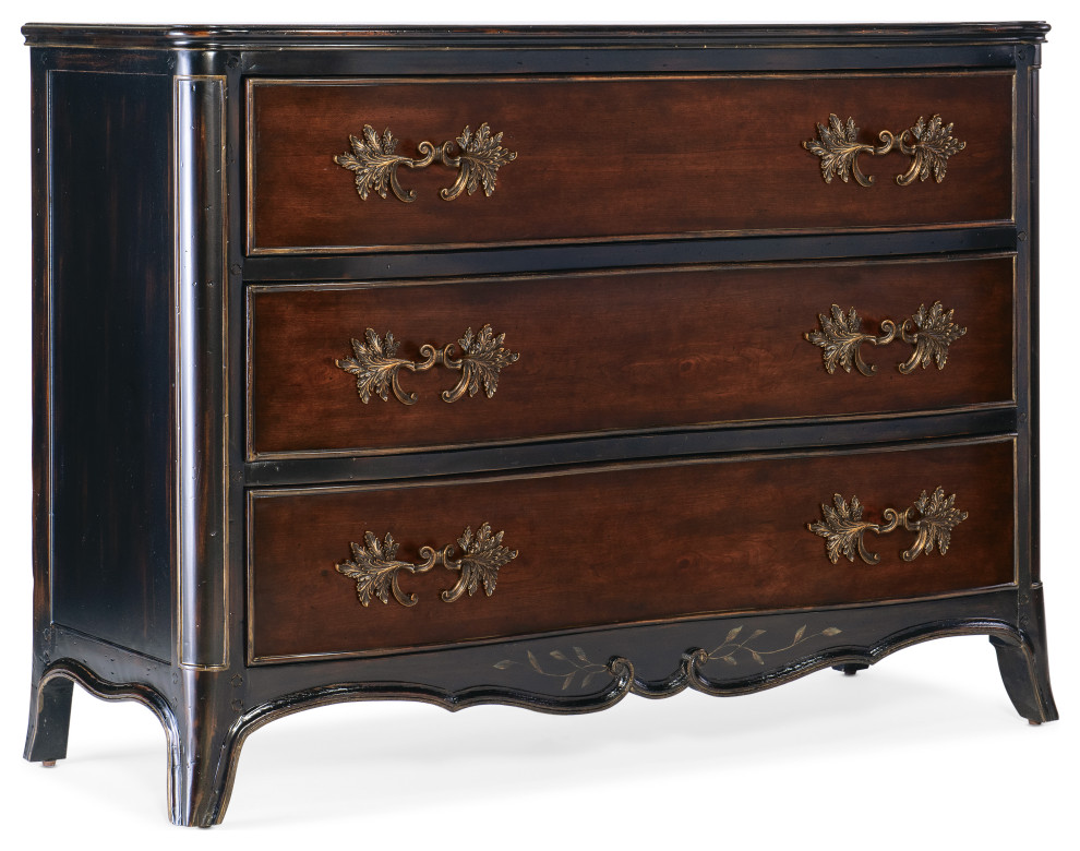 Charleston Three Drawer Accent Chest   Traditional   Accent Chests And Cabinets   by Hooker Furniture  Houzz