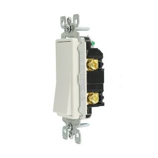 Leviton Decora 15 Amp Illuminated Switch White R72-05611-2WS