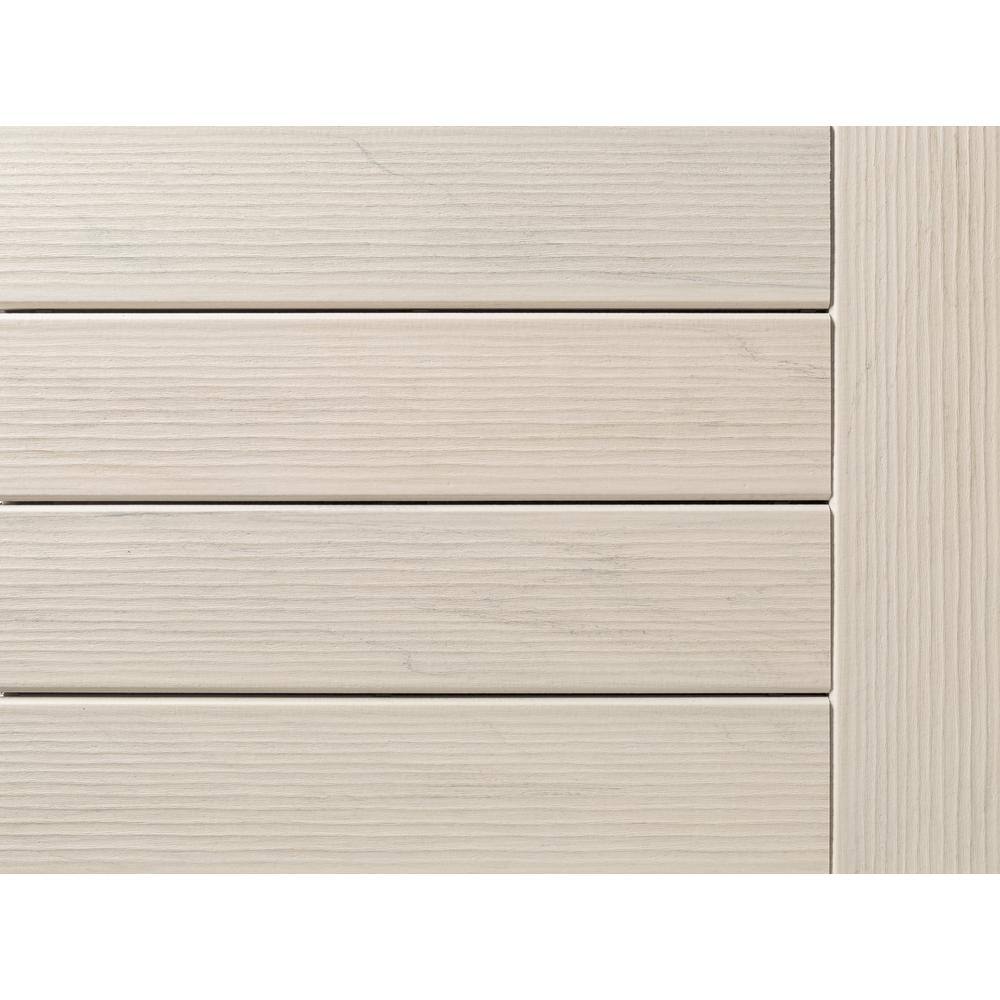 TimberTech Composite Legacy 54 in. x 6 in. x 1 ft. Grooved Whitewash Cedar Composite Sample (Actual: 0.94 in. x 5.36 in. x 1 ft.) SAMP-LC12WC