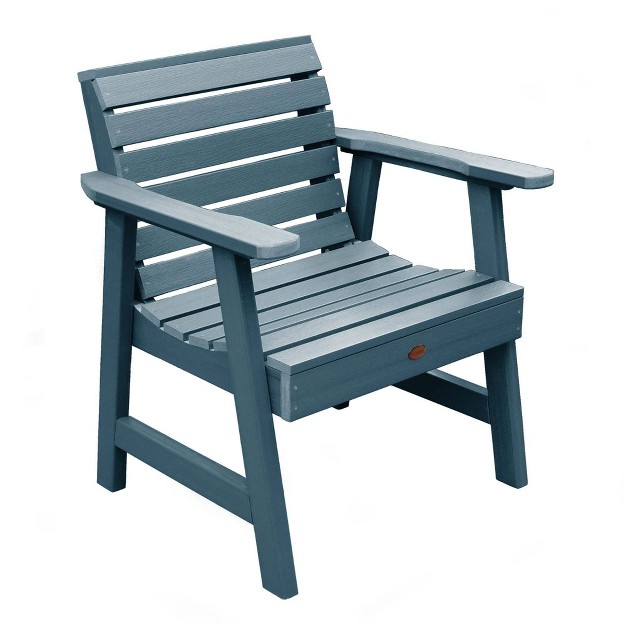 Weatherly 4pc Outdoor Conversation Set Nantucket Blue Highwood Eco friendly Poly Lumber Stainless Steel Hardware