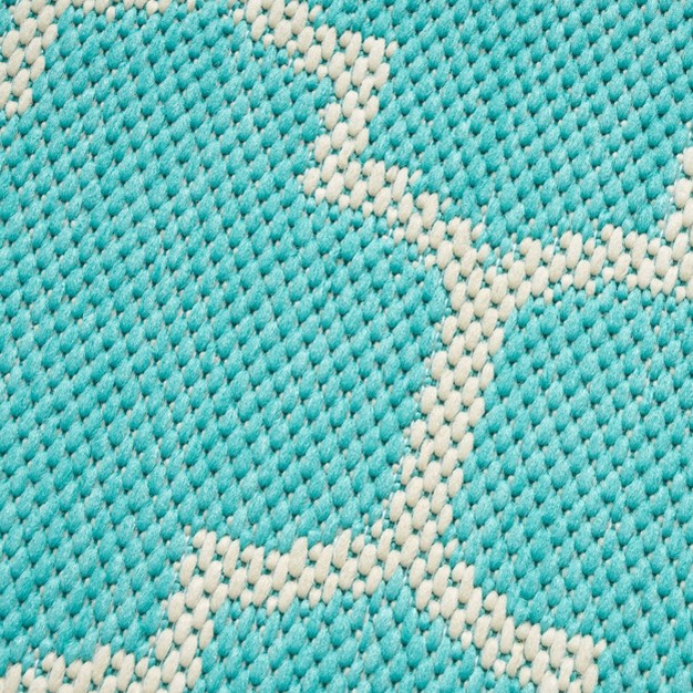 X 7 x27 Ifran Outdoor Rug Teal ivory Christopher Knight Home