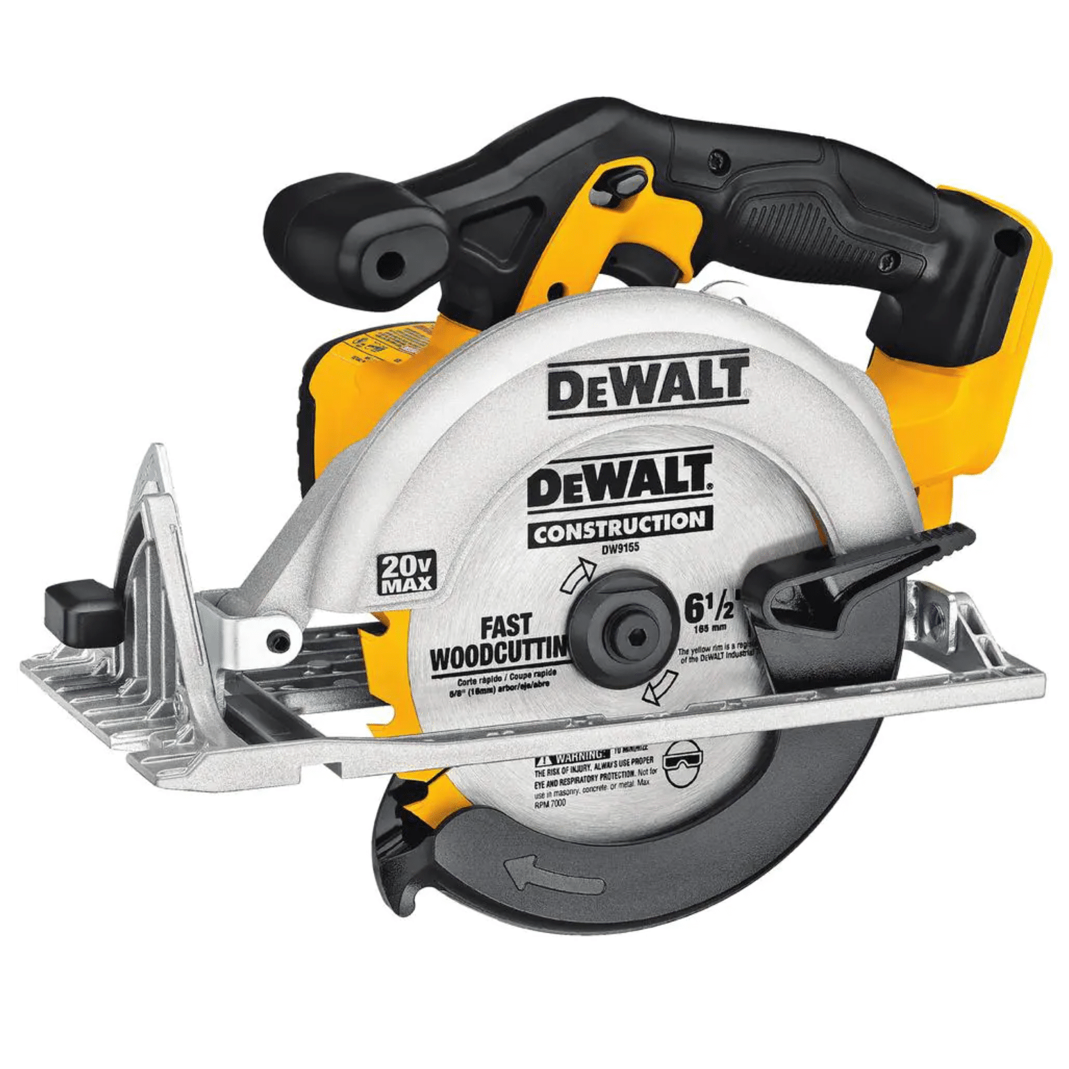 Dewalt 20-Volt Max Cordless 6-1/2 in. Circular Saw with (2) 20-Volt Batteries 5.0Ah and Charger (DCB2052CKW391B)