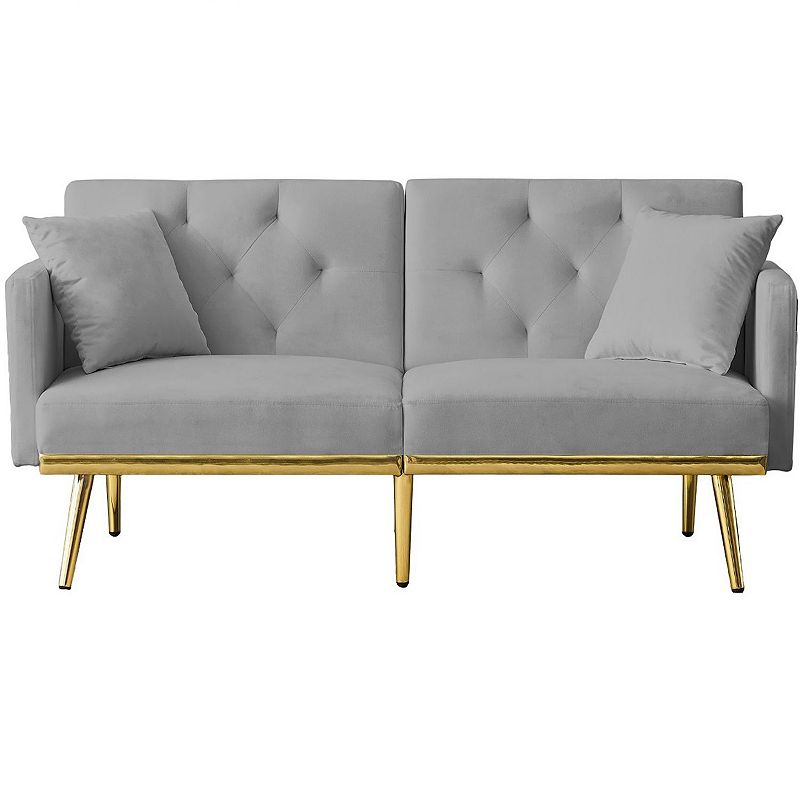 F.c Design Velvet Sofa Bed - Stylish And Functional Furniture