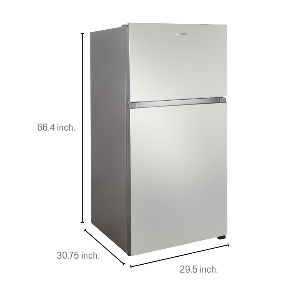 Conserv 18cu.ft. Top Freezer Refrig Stainless Icemaker Frost free No Fingerprint